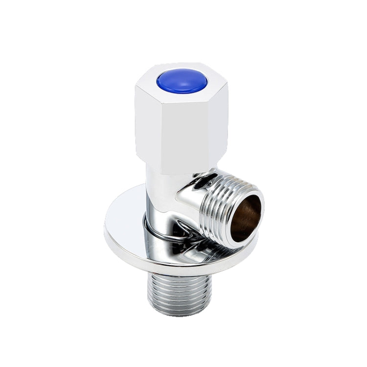 Hot and Cold Water Pipe Faucet 4 Points Water Stop Switch Valve, Style: Six-side Blue Label Plastic Wheel