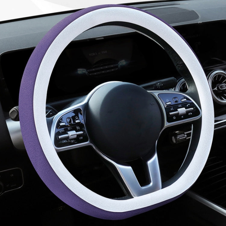 Car Steering Wheel Short Plush Winter Non-slip Grip Cover, Size: 38cm