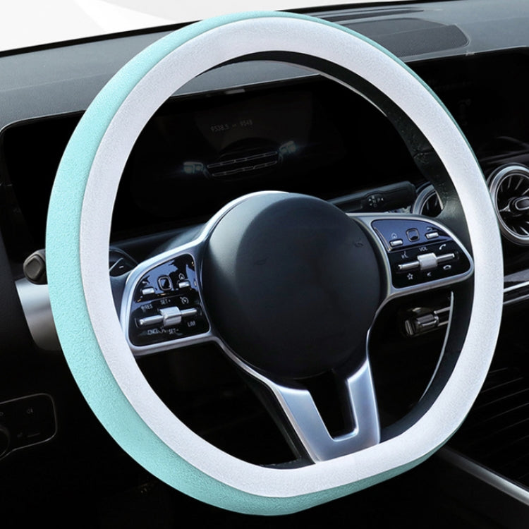 Car Steering Wheel Short Plush Winter Non-slip Grip Cover, Size: 38cm