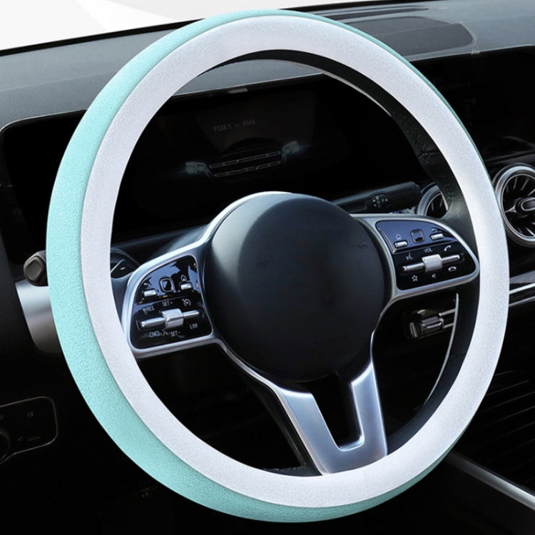 Car Steering Wheel Short Plush Winter Non-slip Grip Cover, Size: 38cm
