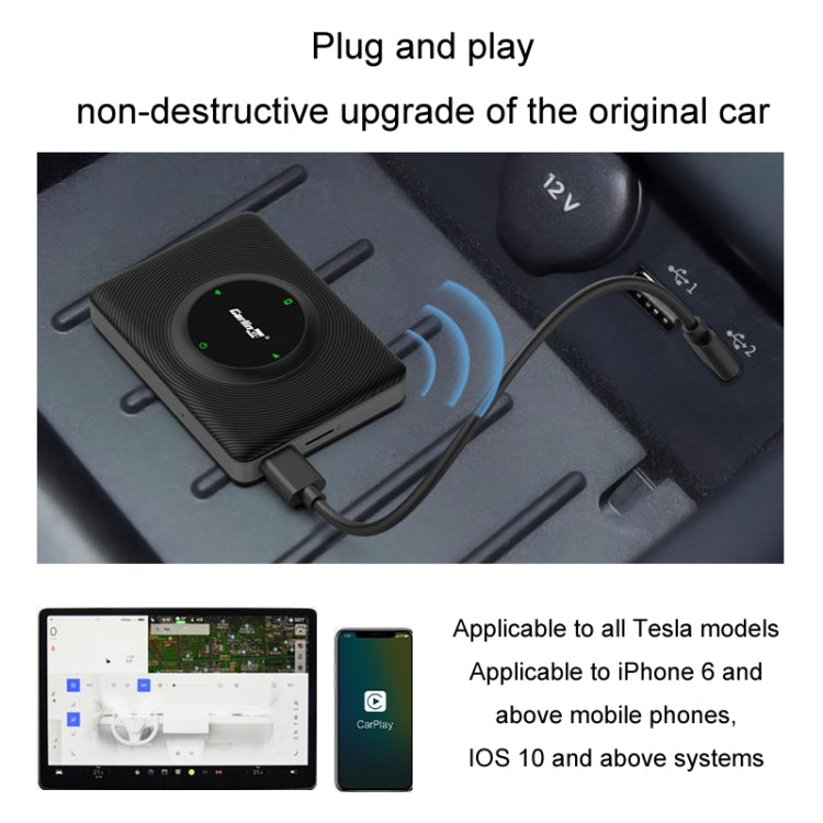 For Tesla Original Car Screen Wireless Interconnection Box(T2C)