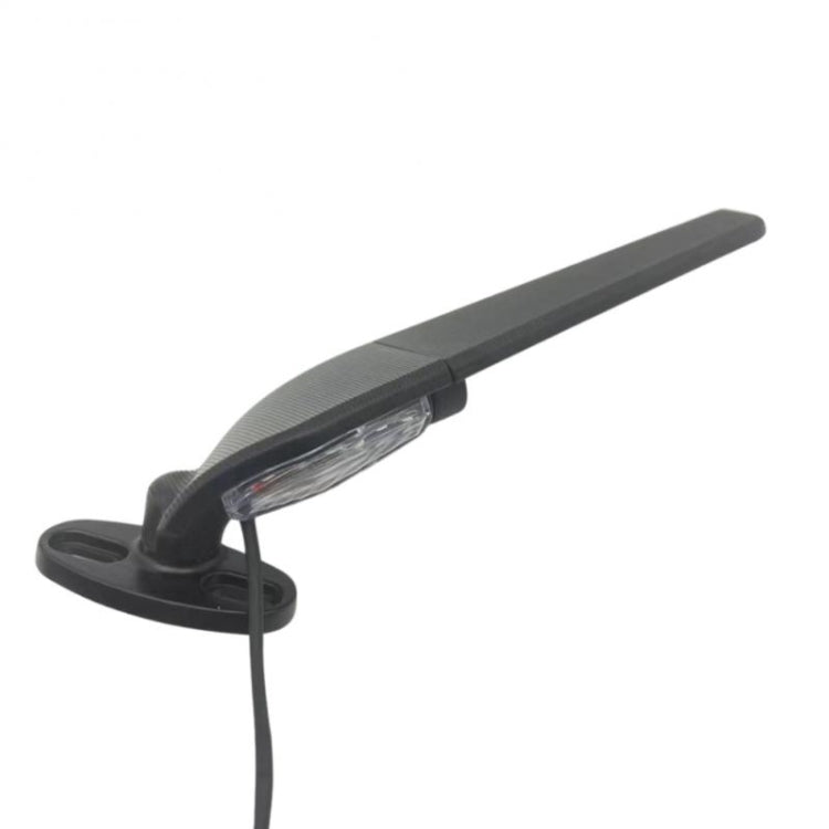 Fixed Wind Wing Rearview Mirror Spoiler with Light Motorcycle Modification