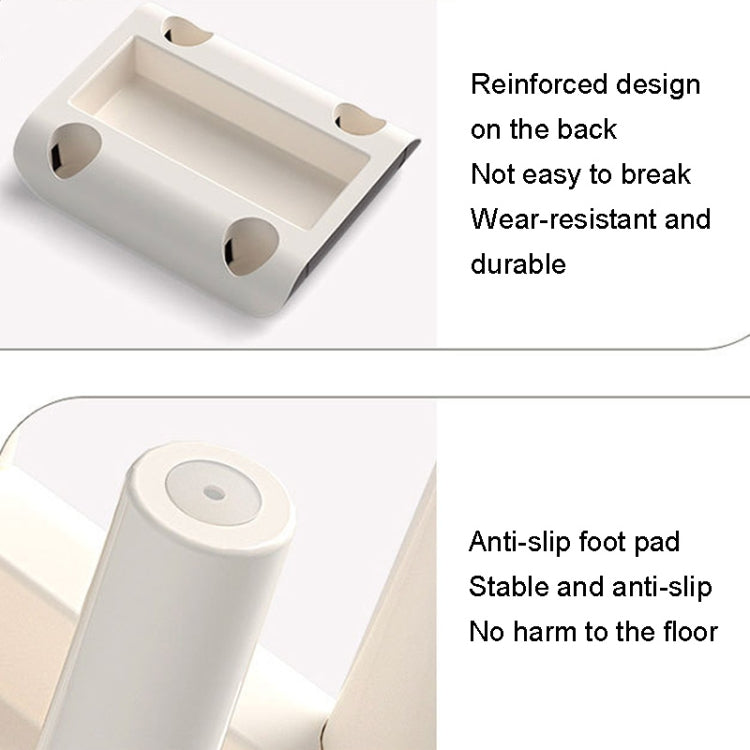 Plastic Leather Retro Stool Kindergarten Home Shoes Stool, Color: Brown Large