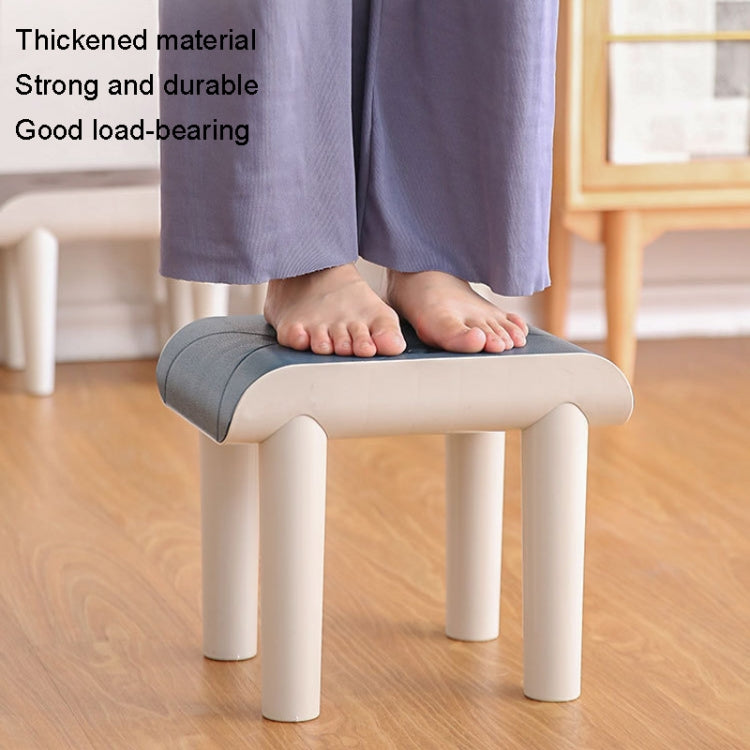 Plastic Leather Retro Stool Kindergarten Home Shoes Stool, Color: Brown Medium