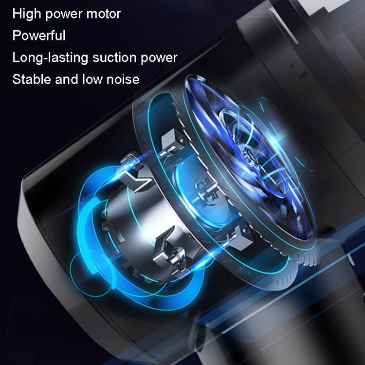 Car Wireless Charging Handheld Large Suction Power Vacuum Cleaner(White)