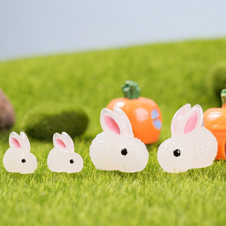 20pcs Large Car Luminous Rabbit Ornament Car Interior Decoration Supplies