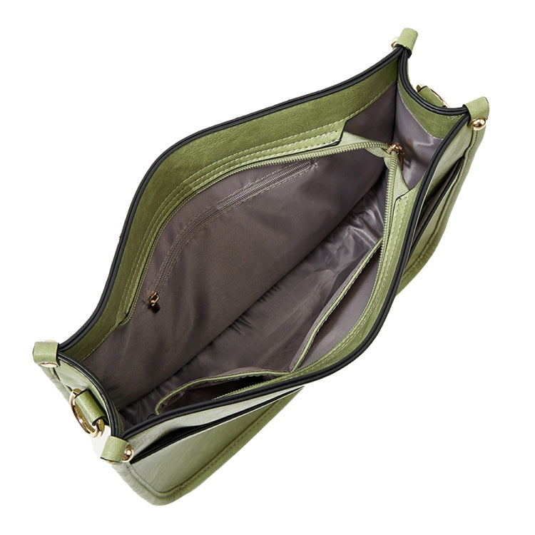 013 Leopard Strap PU Leather Single-shoulder Waterproof Crossbody Tote Bag