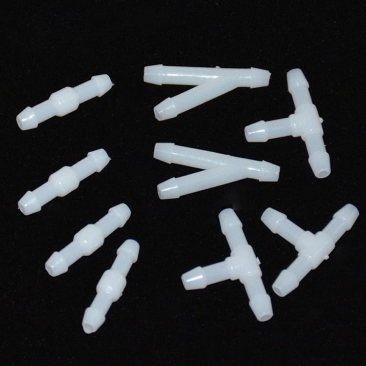 200pcs/bag Universal Car Spray Hose Connector Connection Tube Plastic Snap, Style: Straight Type