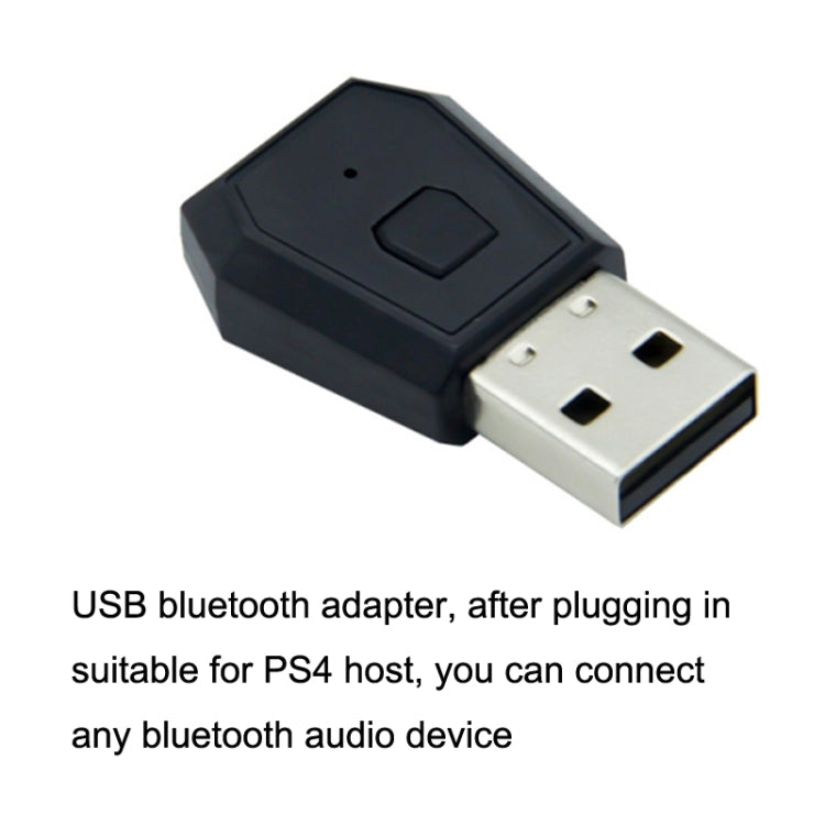 HS-PS4195 General Bluetooth Audio Transmitter Wireless Headset Receiver For PS4 / PS4 Slim / PS4 Pro / PC(Black)