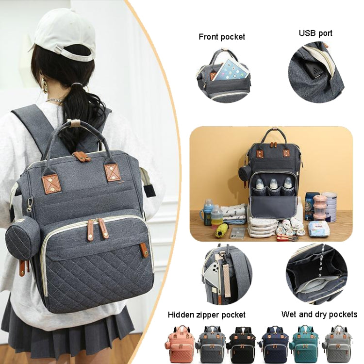 Large Capacity Double Shoulder Portable Mother Baby Bag Travel Mummy Bag