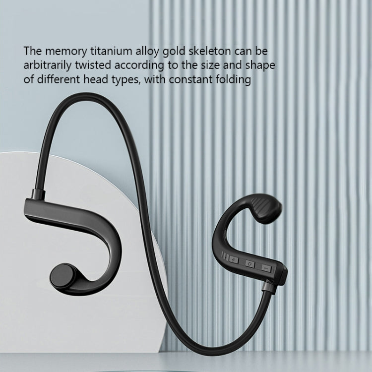 W10 Bone Conduction Wireless Portable Hanging Ear IPX5 Waterproof Noise Reduction Bluetooth Earphone, Style: Boxed