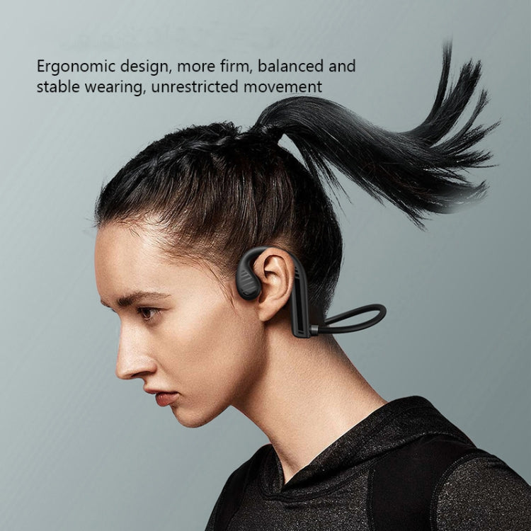 W10 Bone Conduction Wireless Portable Hanging Ear IPX5 Waterproof Noise Reduction Bluetooth Earphone, Style: Boxed