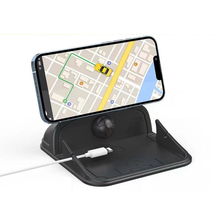 Vehicle Dashboard Mobile Phone Navigation Silicone Bracket(Black)