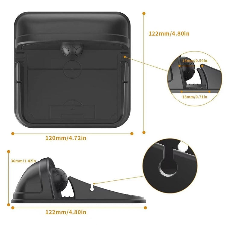 Vehicle Dashboard Mobile Phone Navigation Silicone Bracket(Black)