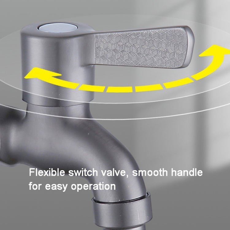 Bathroom Toilet Stainless Steel Bib Tap Wall Mounted Washing Machine Water Tap ,Spec: Medium Long Type