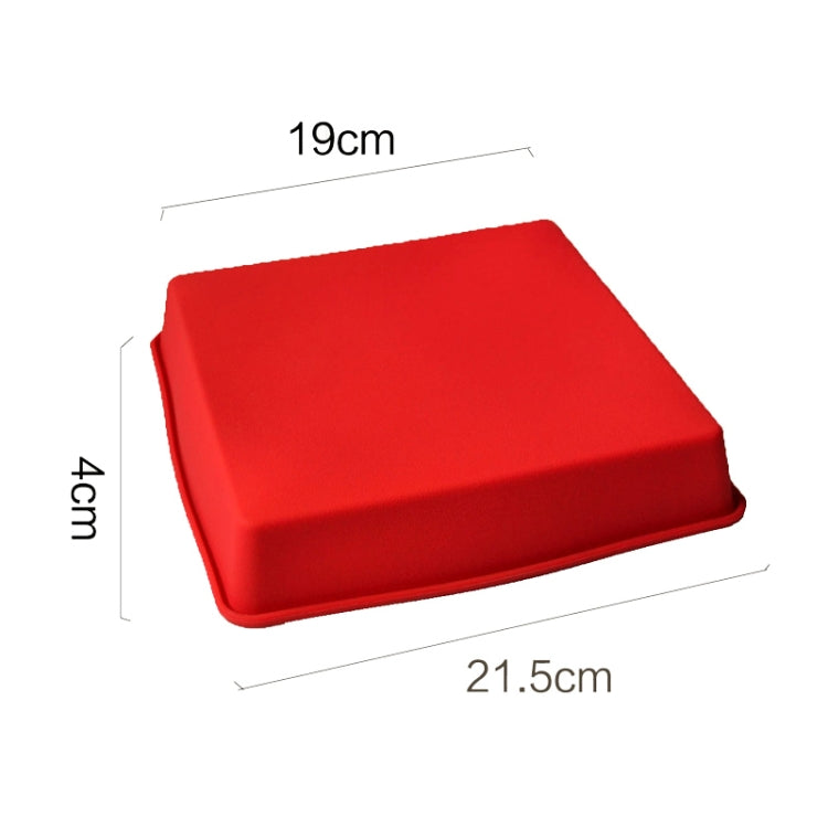 Food Grade Non-Stick Square Silicone Cake Mold 6.4 Inch Square Pizza Baking Pan Tools
