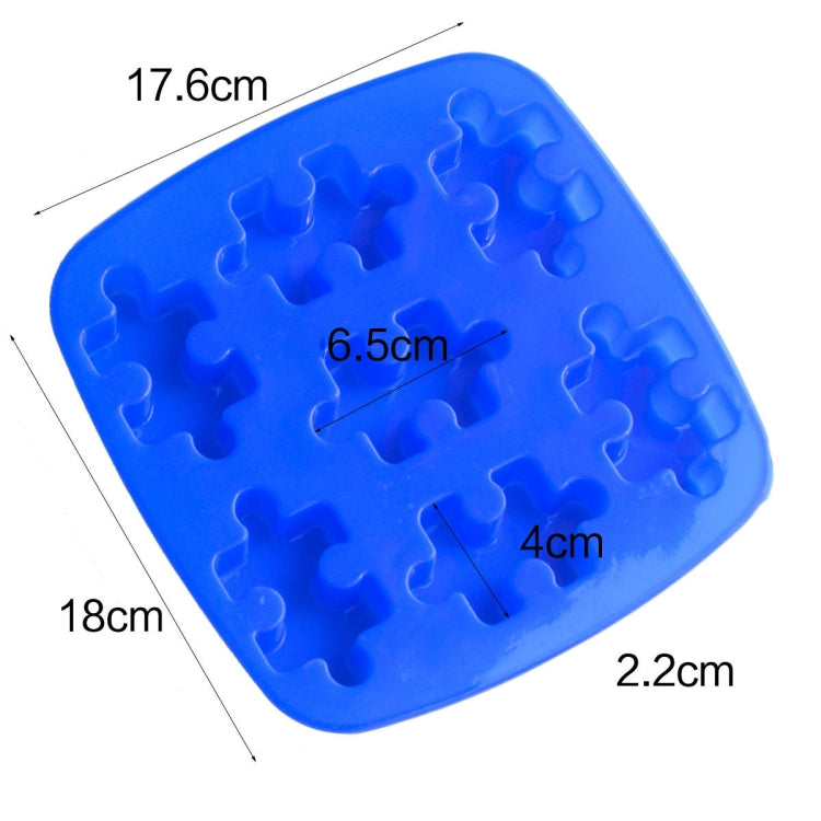 5pcs DIY Silicone Ice Grid Chocolate Puzzle Biscuit Tools