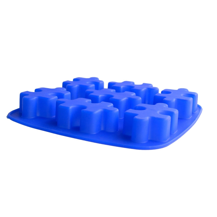5pcs DIY Silicone Ice Grid Chocolate Puzzle Biscuit Tools