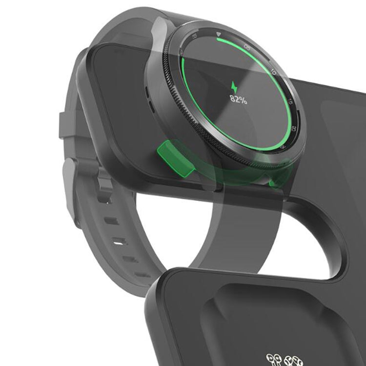 EDCS889 for Samsung Series 3 In 1 Mobile Phone Watch Earphone Wireless Charger(Black)