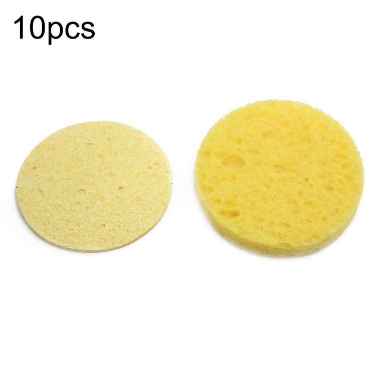 High Temperature Resistant Soldering Iron Cleaning Cotton Wood Pulp Sponge,Spec: Thickened Round 5.1cm