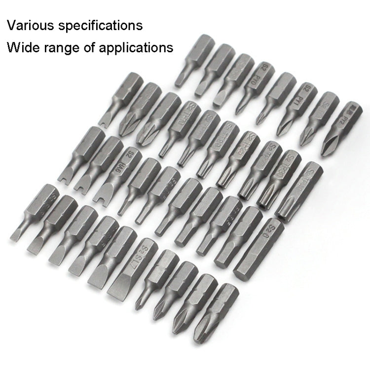 10pcs Electric Screwdriver Short Batch Head Strong Magnetic Driver Head, Series: Hexagon S2.5