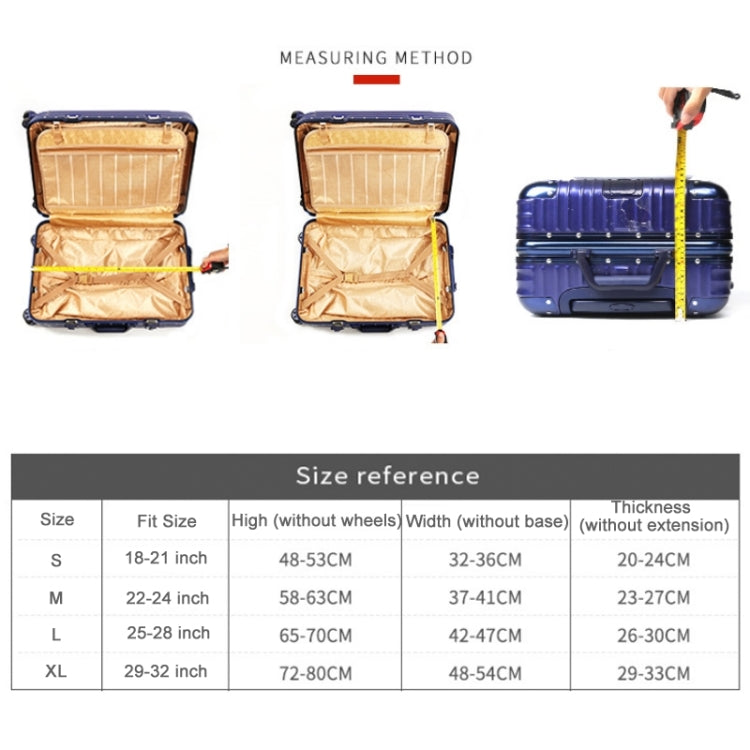 Wear-resistant Travel Trolley Suitcase Dustproof Cover, Size: S