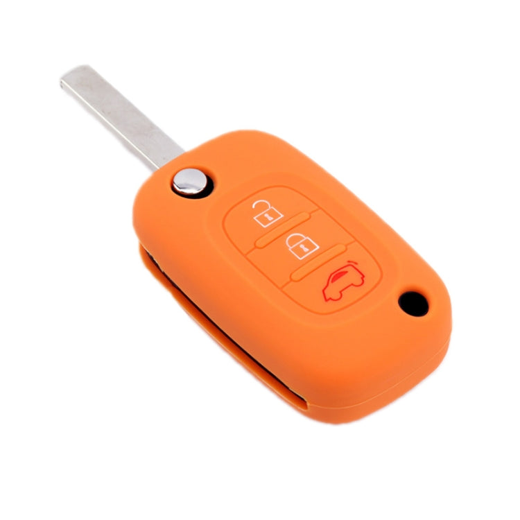 For Mercedes-Benz Smart Folding 2pcs 3 Button Silicone Key Case