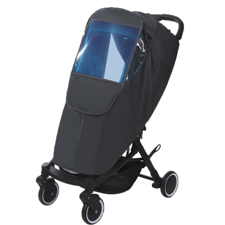 Universal Stroller Windshield and Warm Cover Dark Green Fabric Rain Cover