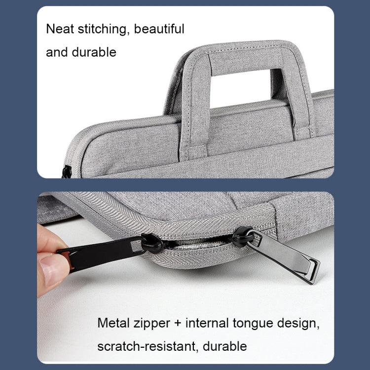 ST03 Waterproof Laptop Storage Bag Briefcase Multi-compartment Laptop Sleeve, Size: 14.1-15.4 inches