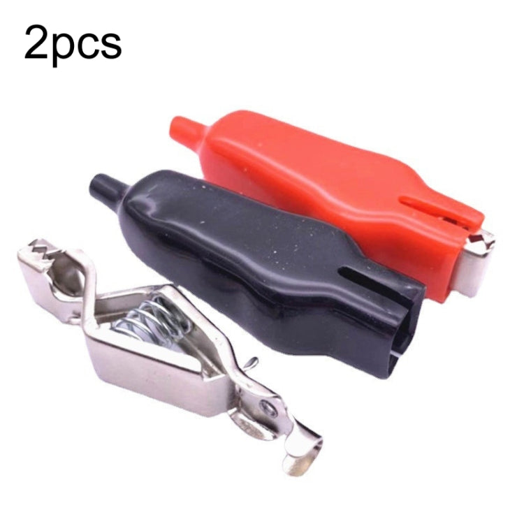 10pcs 20A 75mm High Current All-inclusive Spring Alligator Clip(Random Color Delivery)