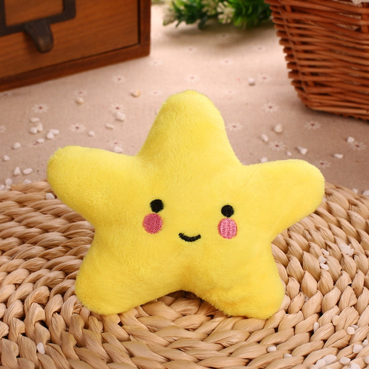 3pcs Pet Teething Toy Plush Starfish Sounding Toy