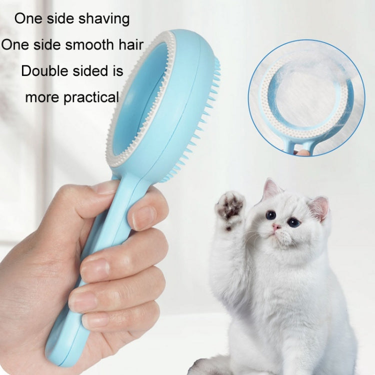 2pcs Cat Double Sided Hair Removal Comb Pet Cleaning Brush, Random Color Delivery