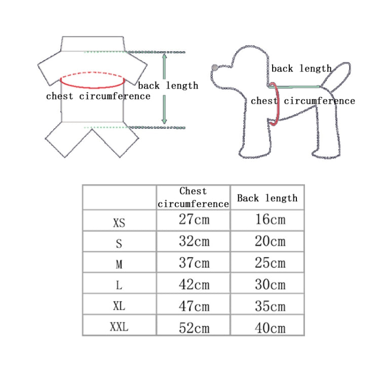 2pcs Dogs Keep Warm Two Feet Clothes Bipanda Cat Clothes, Size: