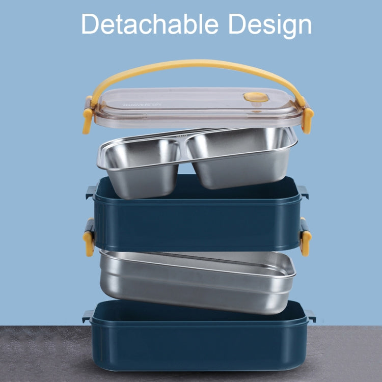 Large Capacity Refillable 304 Stainless Steel Insulated Lunch Box, Specification: 800ml (Pink)