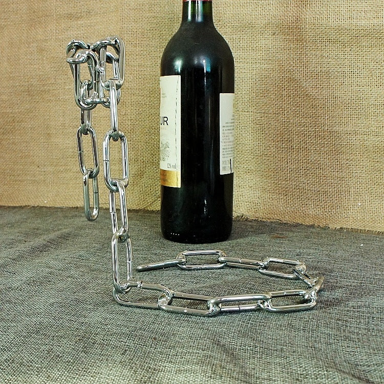 TYJJ-023 Multifunctional Three-dimensional Chain Wine Bottle Rack Home Decorative Ornaments