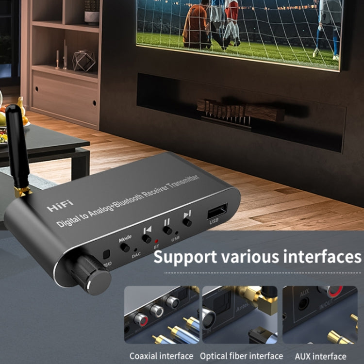 A05 Bluetooth 5.1 Optical Fiber Coaxial USB Receiver Transmitter With Remote Control