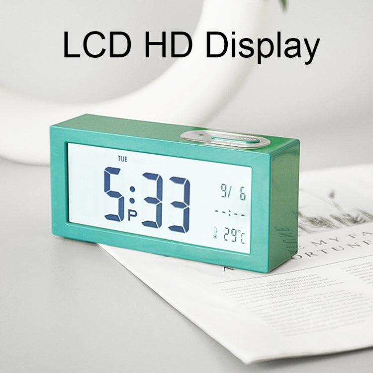 8890H Multifunctional Photosensitive Bedside Small Alarm Clock LCD Screen Digital Clock