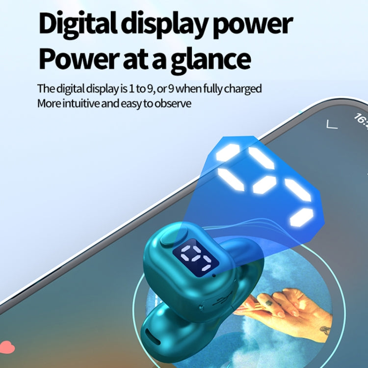 M10 IPX5 Waterproof Ear Clip Bluetooth Earphones, Style: Single White