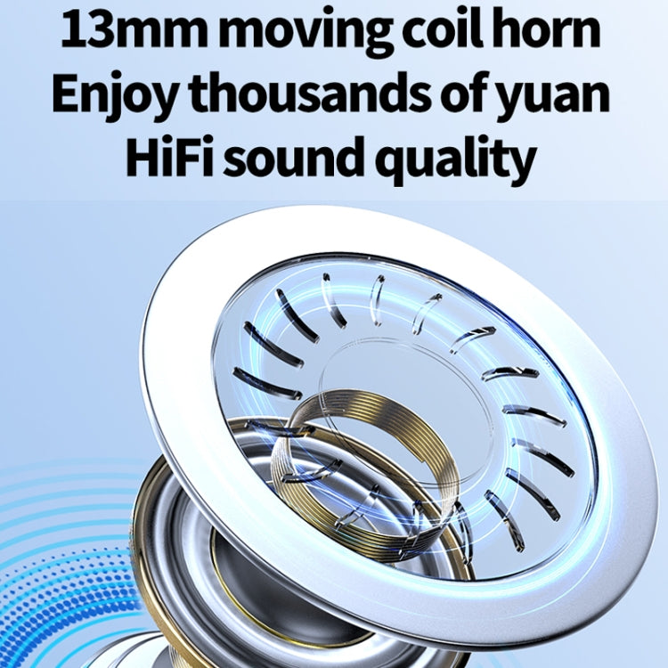 M10 IPX5 Waterproof Ear Clip Bluetooth Earphones, Style: Doble White