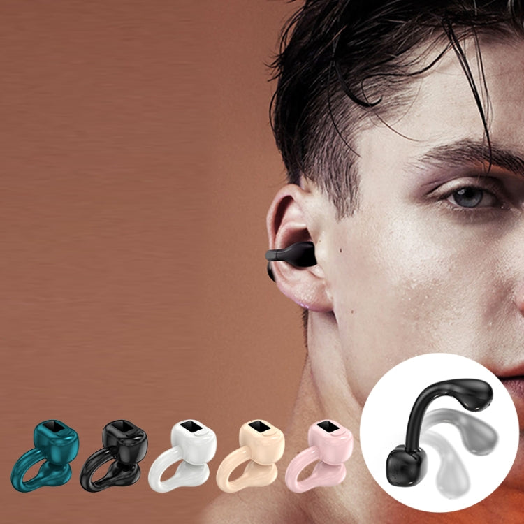 M10 IPX5 Waterproof Ear Clip Bluetooth Earphones, Style: Doble Pink