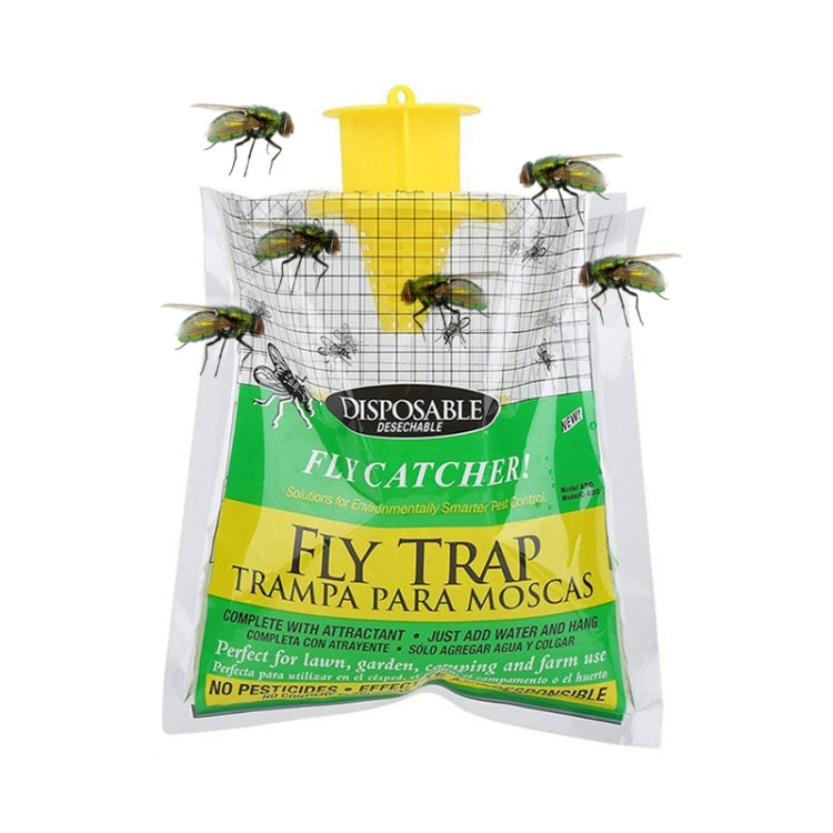 2pcs MYD-1 Built-in Bait Fly Bag Hanging Fly Trap Bag Outdoor Farms Catch Flies Tool