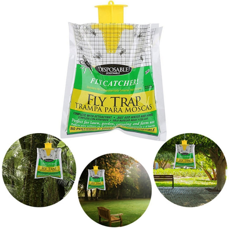2pcs MYD-1 Built-in Bait Fly Bag Hanging Fly Trap Bag Outdoor Farms Catch Flies Tool