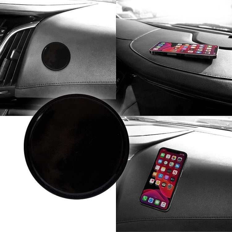 10pcs Vehicle Round Strong Sticky Non-slip PU Mat 7cm