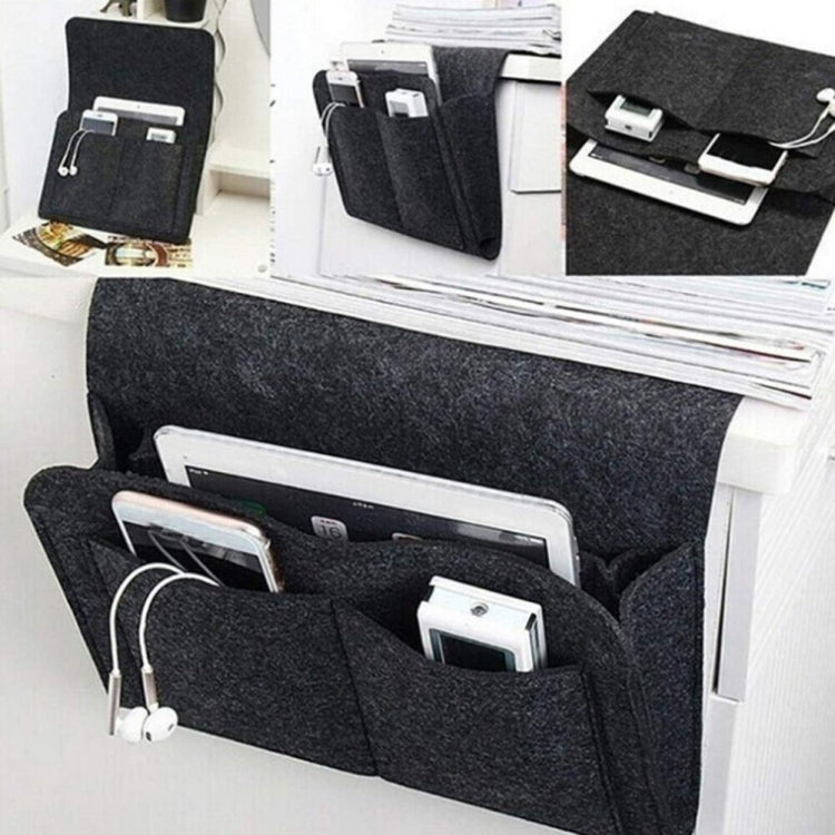 B05006 Felt Storage Bag Bedside Hanging Bag Sofa Bed Side Debris Storage Bag