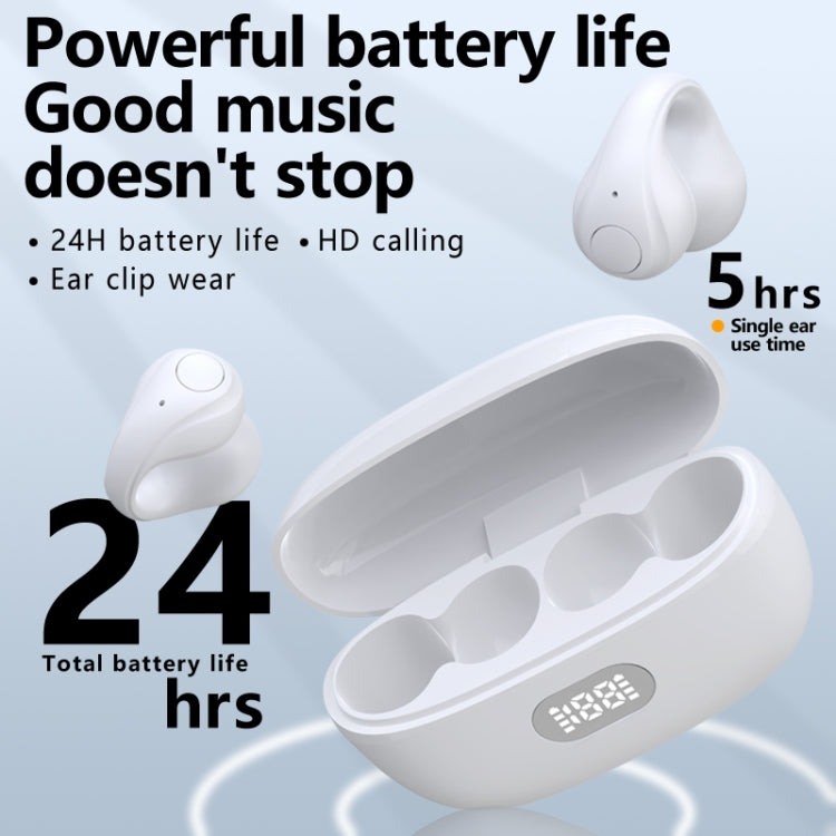 AIR8 Clip Ear With Digital Display Charging Bin Wireless Bluetooth Earphones