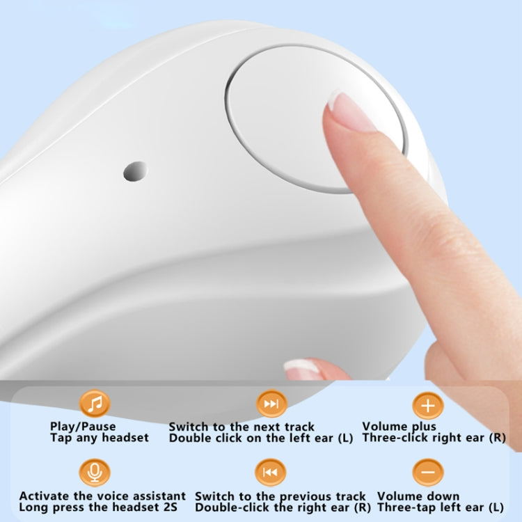 AIR8 Clip Ear With Digital Display Charging Bin Wireless Bluetooth Earphones