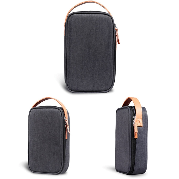 Power Data Cable Storage Bag Digital Mobile Hard Disk Protective Cover , Size: Small (Blue)