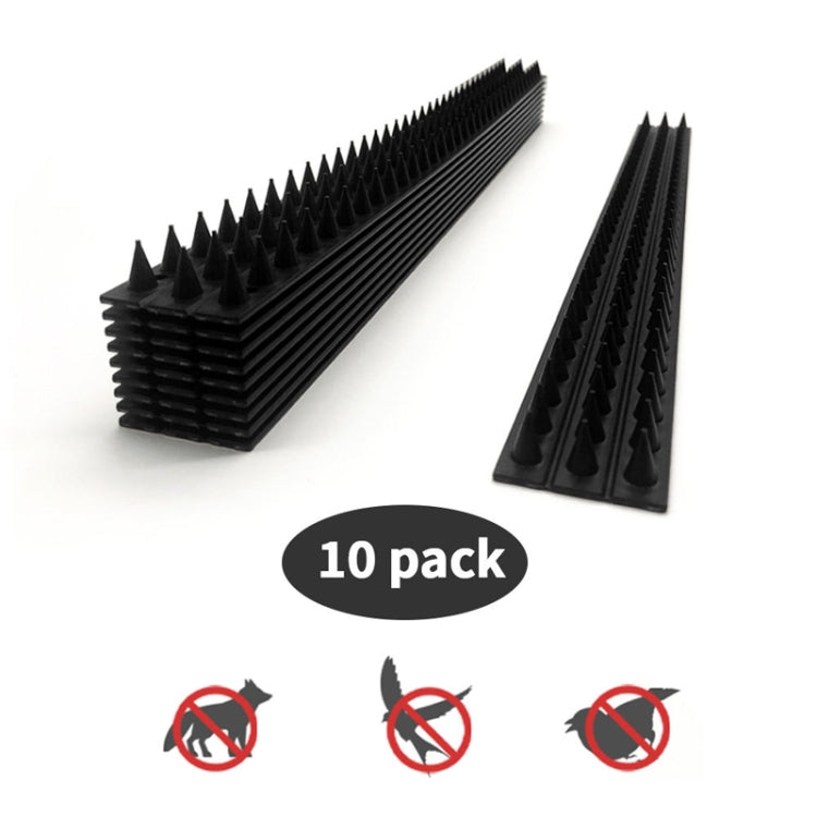 10pcs SK419 Power Equipment Line Anti-bird Thorn Roof Eaves Drive Bird Fence Anti-theft Electric Bird Thorn(Black)