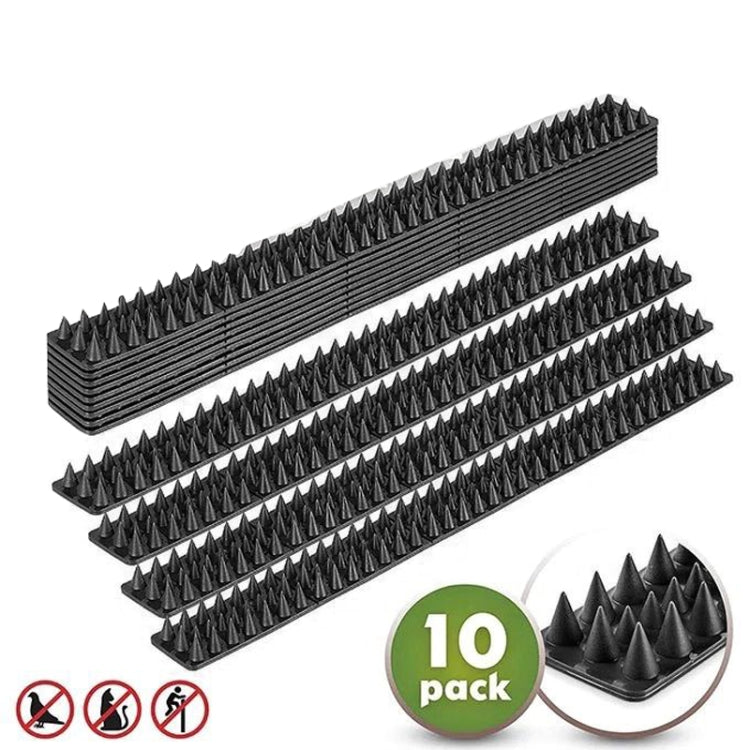10pcs SK419 Power Equipment Line Anti-bird Thorn Roof Eaves Drive Bird Fence Anti-theft Electric Bird Thorn(Black)