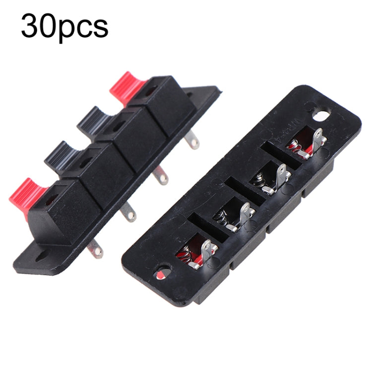 30pcs WP4-4 4-Position Spring Wiring Speaker Clip Aging Test Column